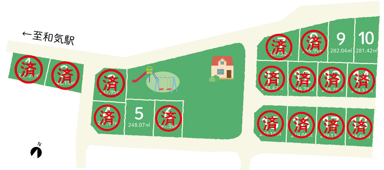 分譲物件の区画図